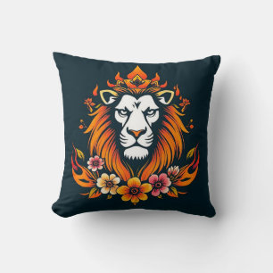 Coussin Art lion moderne