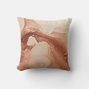 Coussin Art Liquide Luxe : Fusion d'encre de marbre