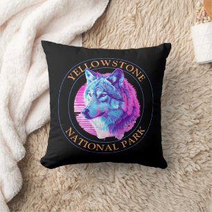 Coussin Art Loup Branché, Parc National de Yellowstone, Ce
