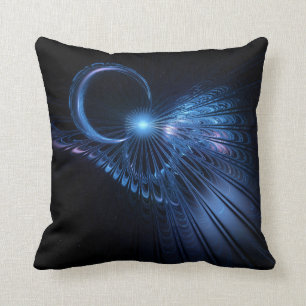 Coussin Art lunaire géométrique abstrait "lunaire de vol