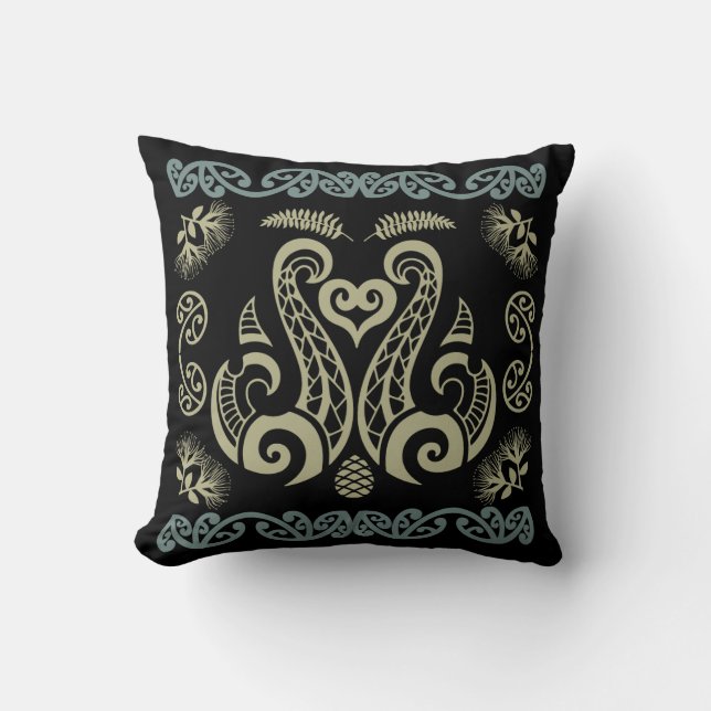 Coussin Art maori néo-zélandais (Recto)