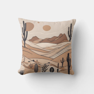 Coussin Art minimaliste du désert