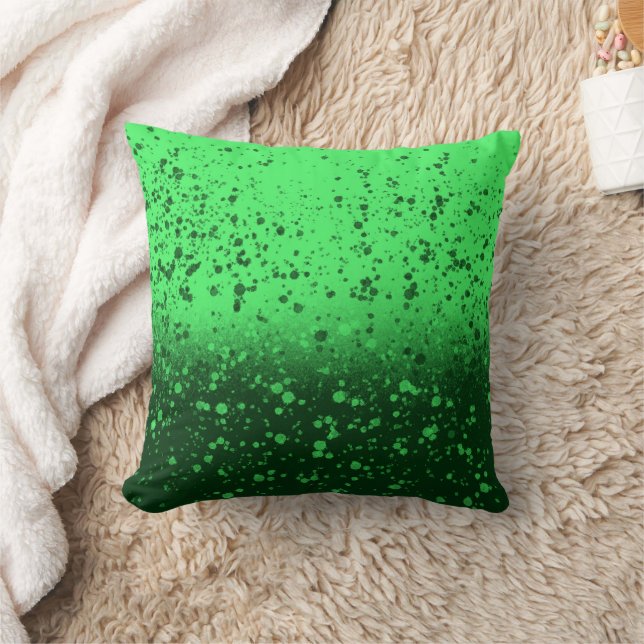 Coussin Art minimaliste émeraude riche (Couverture)