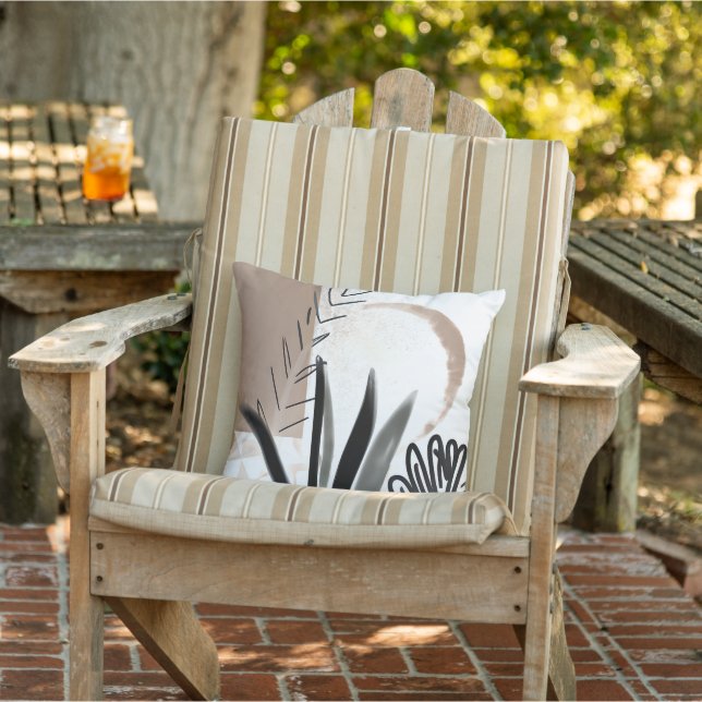Coussin Art minimaliste mélange nature (Chaise)