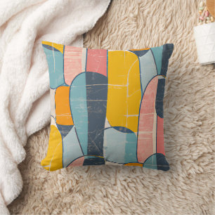 Coussin Art Moderne Abstrait du milieu du siècle