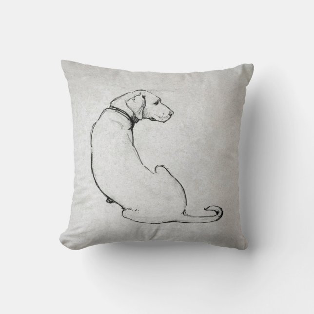 Coussin Art Moderne de Chien Labrador  (Recto)
