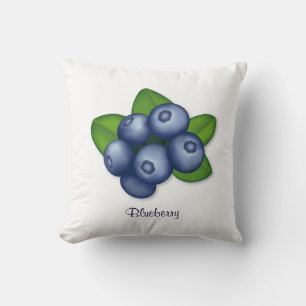 Coussin Art moderne de la nourriture Bleu Décor maison