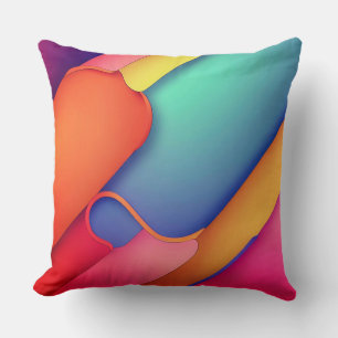 Coussin Art moderne, Dplis de couleurs