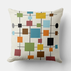 Coussin Art moderne du milieu du siècle 1,3