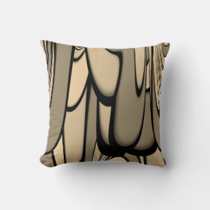 Coussin Art Moderne Fondre des teintes Brown