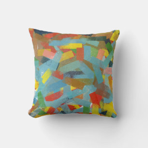 Coussin Art moderne Rectangles géométriques Abstraites Pei