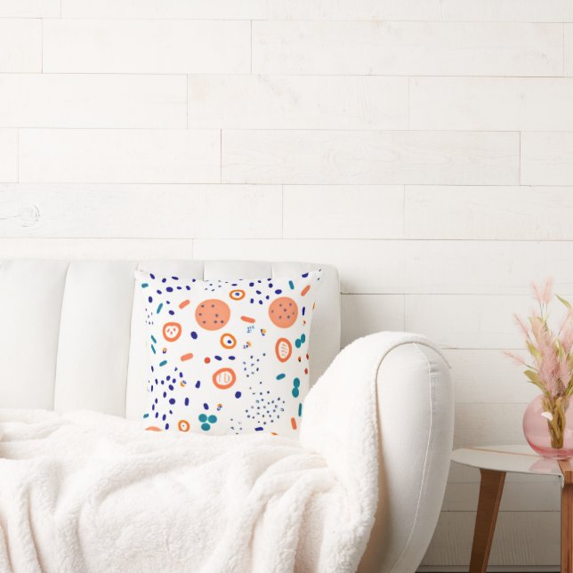Coussin Art Motif de style orange (Canapé)