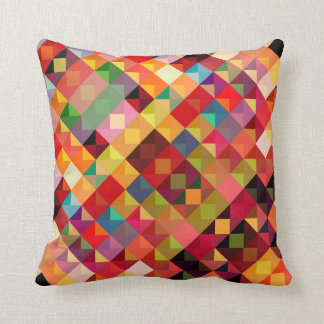 Coussin Art Motif géométrique coloré