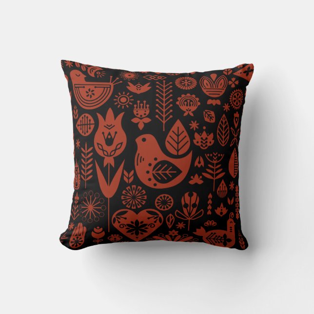 Coussin Art Motif nordique scandinave (Recto)