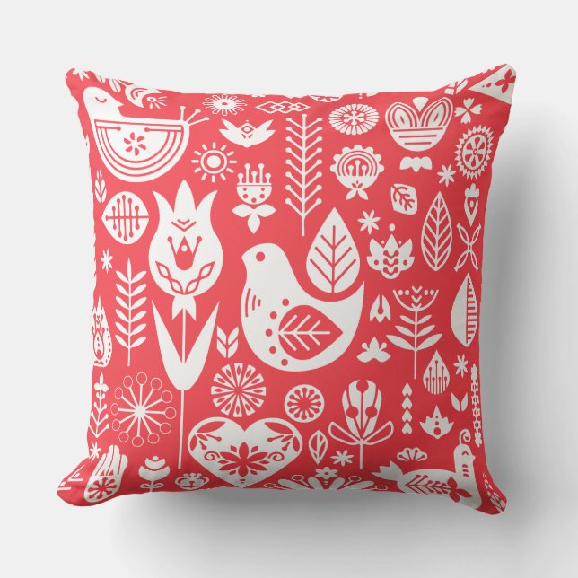 Coussin Art Motif nordique scandinave (Recto)