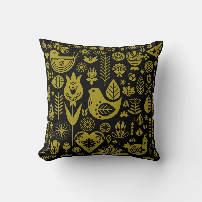 Coussin Art Motif nordique scandinave (Recto)