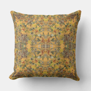 Coussin Art Motif texturé Floral Golden Repeat