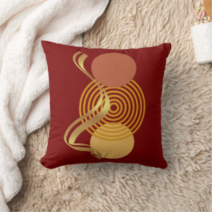 Coussin art mural de luxe, or art abstrait, or champagne