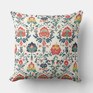 Coussin Art Nouveau Chinoiserie Lotus Floral