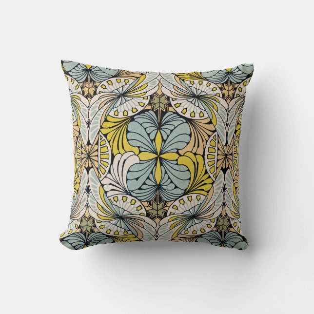 Coussin Art Nouveau Design #4 @ VictoriaShaylee (Recto)