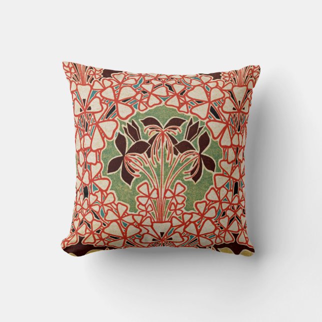 Coussin Art Nouveau Design #6 @ VictoriaShaylee (Recto)