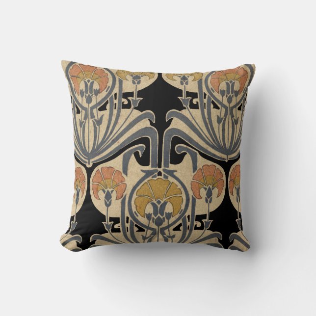 Coussin Art Nouveau Design #7 @ VictoriaShaylee (Recto)