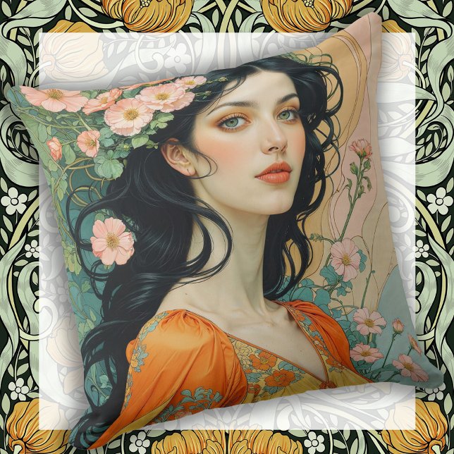 Coussin Art Nouveau Elegance for Your Sofa (Créateur téléchargé)