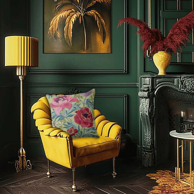 Coussin Art Nouveau Garden Muse Design (Créateur téléchargé)