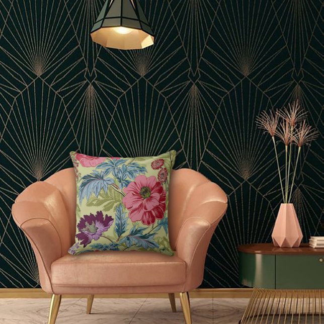 Coussin Art Nouveau Garden Muse Design (Créateur téléchargé)