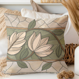 Coussin Art Nouveau Ornement frontalier floral