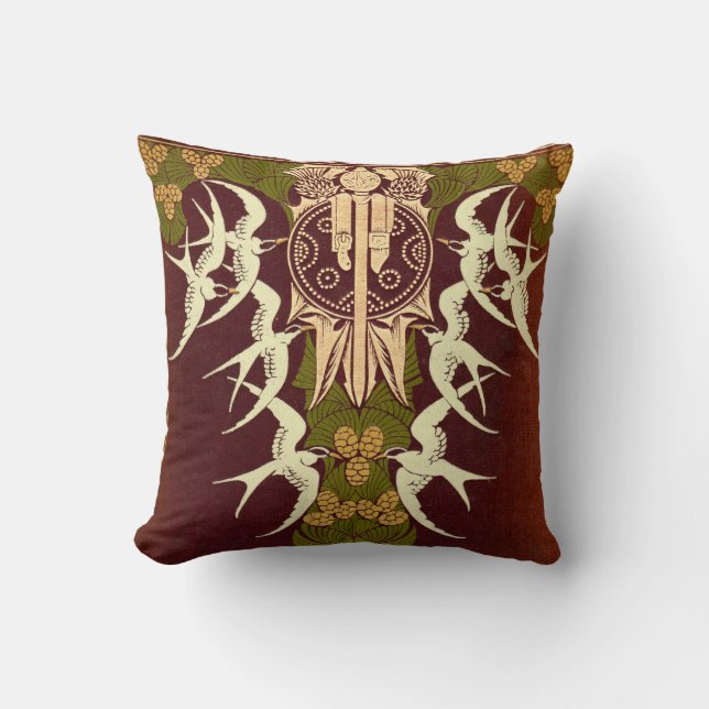 Coussin Art Nouveau Scottish Lecture (Recto)