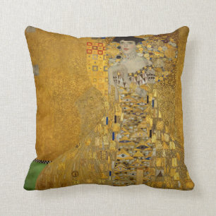 Coussin Art nouveau vintage Adele Bloch-Bauer I par Klimt