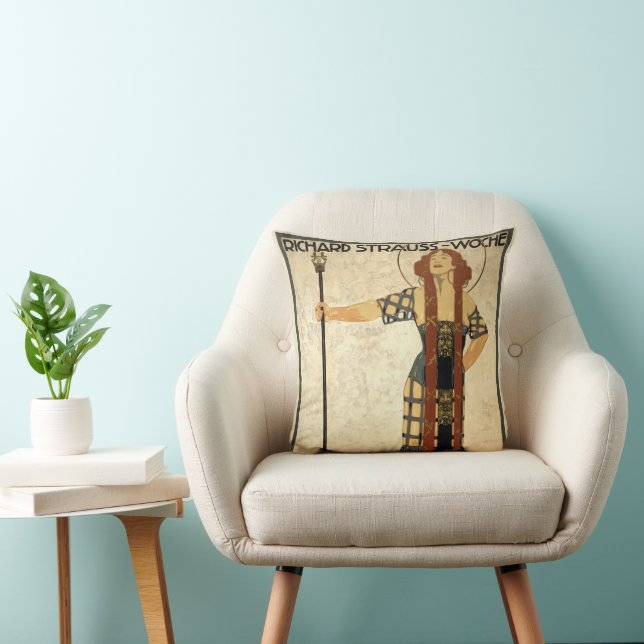 Coussin Art Nouveau vintage Richard Strauss-Woche, Munich (Chaise)