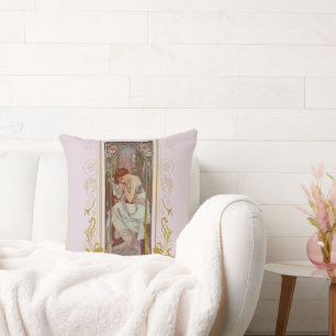 Coussin Art Noveau Alphonse Mucha Night's Reest