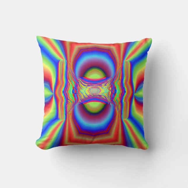 Coussin Art numérique d'intersection dimensionnelle (Recto)