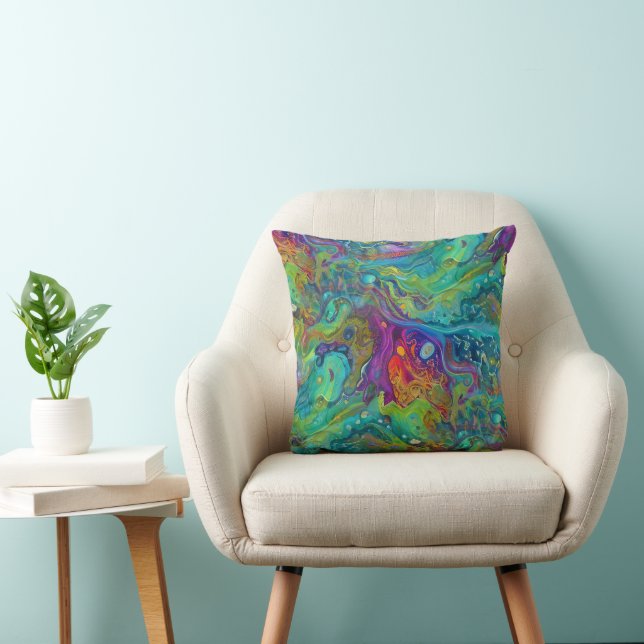 Coussin Art of Image Abstraction - modèle transparent 2 (Chaise)