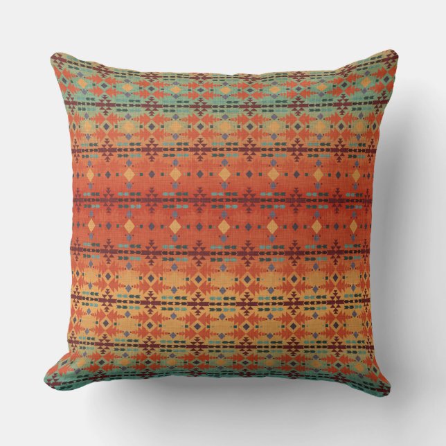Coussin Art original de Cherie | Sud-Ouest | Tribal (Recto)