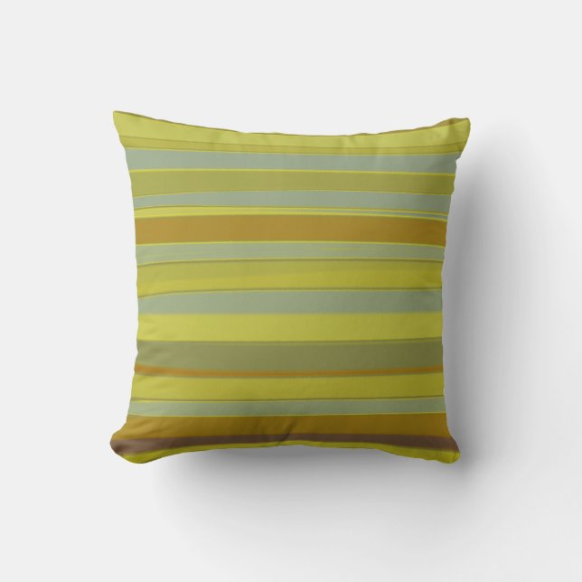 Coussin Art Peinture couleur bande rétro Design Abstrait (Recto)