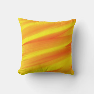Coussin Art Peinture Jaune, Orange