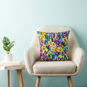 Coussin Art pop en gras