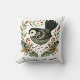 Coussin Art populaire de la fantail de Nouvelle-Zélande