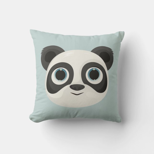 Coussin Art pour enfants d'anniversaire de panda (Recto)