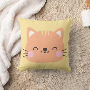 Coussin Art pour l'anniversaire des enfants avec un chat