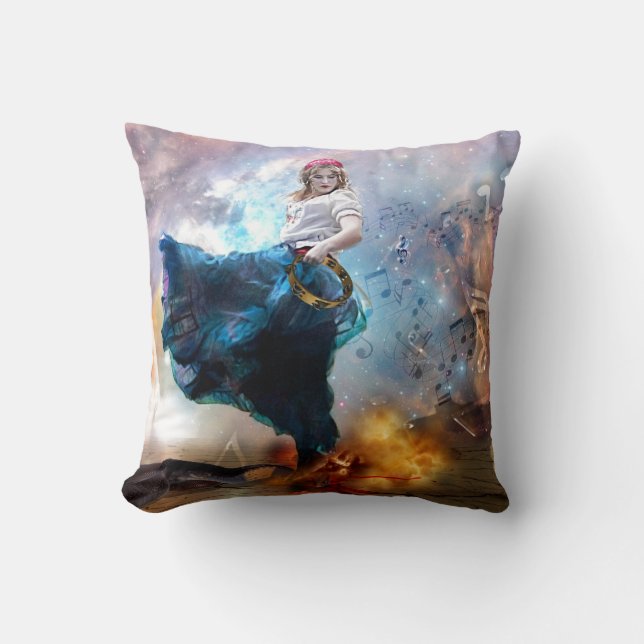 Coussin art prophétique créé par Dolores DeVelde (Recto)