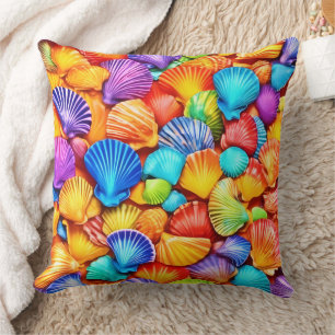 Coussin Art Symphonique de Coquillages Vibrants