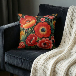 Coussin Art traditionnel ukrainien de Petrikivka 