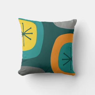 Coussin Art Turquoise des années 1950