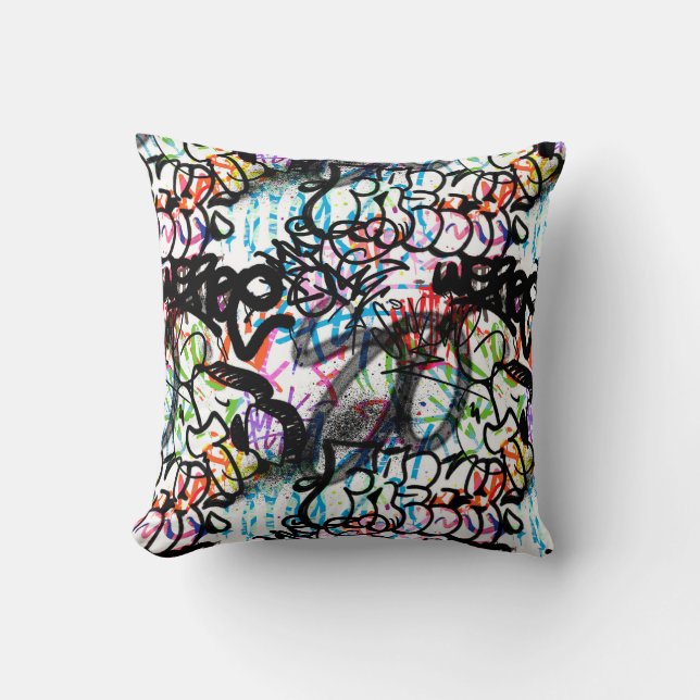 Coussin Art urbain Graffiti art motif (Recto)
