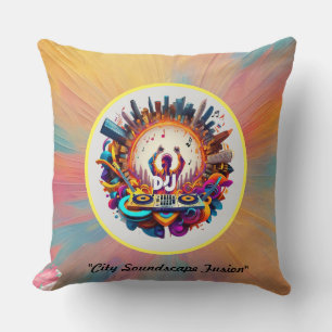 Coussin "Art urbain rythmé"