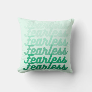Coussin Art vert sans peur